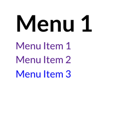 Example of a simple menu element using the useMenu hook